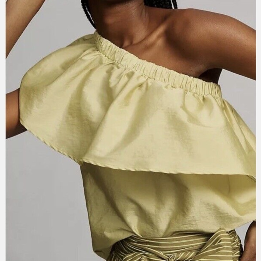 Anthropologie Maeve One shoulder Top